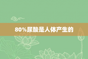 80%尿酸是人体产生的