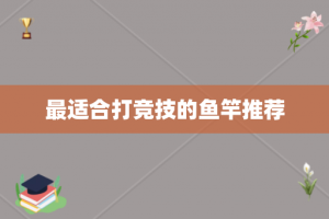 最适合打竞技的鱼竿推荐