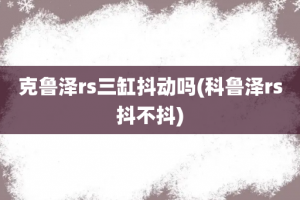 克鲁泽rs三缸抖动吗(科鲁泽rs抖不抖)