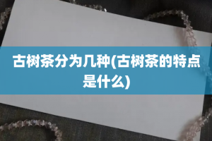 古树茶分为几种(古树茶的特点是什么)