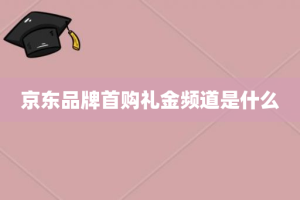 京东品牌首购礼金频道是什么