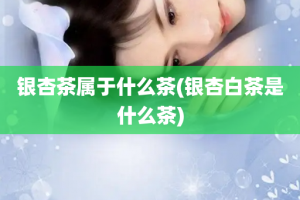 银杏茶属于什么茶(银杏白茶是什么茶)