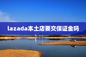 lazada本土店要交保证金吗