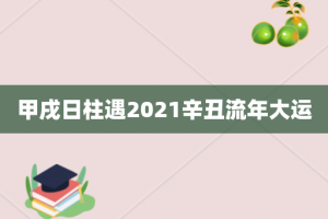 甲戌日柱遇2021辛丑流年大运