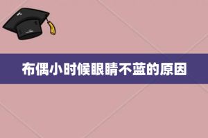 布偶小时候眼睛不蓝的原因
