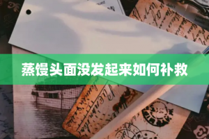 蒸馒头面没发起来如何补救