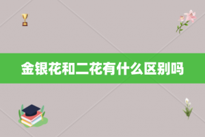 金银花和二花有什么区别吗