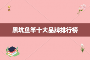 黑坑鱼竿十大品牌排行榜