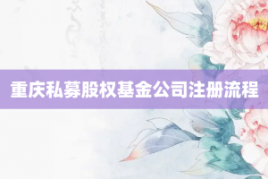重庆私募股权基金公司注册流程